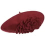 Béret Basque en Laine Agris Flower by Lierys bordeaux