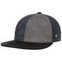 Casquette en Cuir 6 Panel Tricolour by Lierys gris