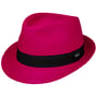 Chapeau Panama Jaston Trilby by Lipodo fuchsia