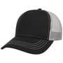 Casquette Trucker Rapper Canvas noir-gris