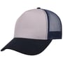 Casquette Trucker Rapper Canvas gris-bleu