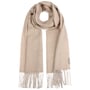 Écharpe Recycled Wool Mix Doubleface by Fraas beige clair
