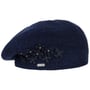 Béret en Tricot avec Fleurs et Perles by McBURN bleu foncé