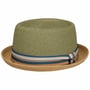 Chapeau en Paille Licano Toyo Pork Pie by Stetson khaki