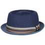 Chapeau en Paille Licano Toyo Pork Pie by Stetson bleu