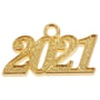 Pendentif 2021 pour Coiffe de Diplômé or