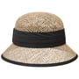 Chapeau Cloche en Paille Zostère by Seeberger noir