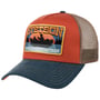 Casquette Trucker Canoe by Stetson bleu-rouge