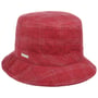 Chapeau pour Femme Check Bucket by Seeberger rouge foncé