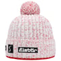 Bonnet à Pompon Naja Crystal by Eisbär blanc-rouge