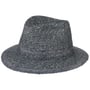 Chapeau en Paille Classic Twotone Traveller bleu foncé