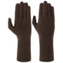 Gants avec Doigts en Cachemire by Seeberger marron foncé