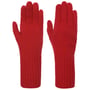 Gants avec Doigts en Cachemire by Seeberger rouge