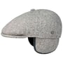 Casquette avec Oreillettes Herringbone by Lierys noir-blanc