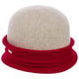 Chapeau Cloche Twotone Woolmark by Seeberger rouge