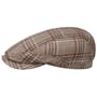 Casquette Wool Silk Check by Stetson marron