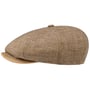 Casquette en Lin 8 Panel Merrick by Stetson marron-moucheté
