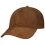 Casquette en Cuir Velours Classic by Stetson marron