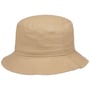 Chapeau en Coton Uni Bucket beige