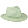 Chapeau Panama Velvoa Fedora by Seeberger vert menthe