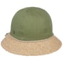 Chapeau en Tissu avec Rebord en Paille by Lierys nature-olive