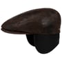 Casquette avec Oreillettes Kent Pigskin by Stetson marron foncé