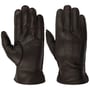 Gants en Cuir Classic Uni Goat by Stetson marron foncé