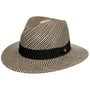 Chapeau Panama Twotone Stripes Traveller by Lierys nature-noir