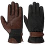 Gants en Cuir Souple Twotone Goat by Stetson marron foncé