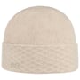 Bonnet avec Revers en Laine Foulée by Seeberger beige