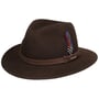 Chapeau en Laine Roverton Traveller by Stetson marron foncé