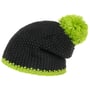 Bonnet à Pompon Twotone noir