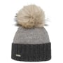 Bonnet à Pompon Twotone Cachemire by Seeberger anthracite
