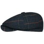 Casquette Gavroche Herringbone Check by Lipodo bleu foncé