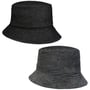 Chapeau Réversible Cord Denim Bucket by bedacht gris foncé