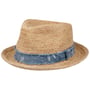 Chapeau en Paille Crochet Raphia Fedora by Stetson nature