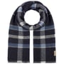 Écharpe en Cachemire Check by Fraas bleu foncé
