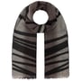 Écharpe en Laine Stripe Fantasy by Fraas noir