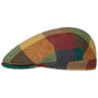 Casquette Herringbone Harris Tweed Colour Check vert
