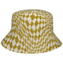 Chapeau en Tissu Warped Check Bucket by Kangol nature-jaune