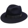 Chapeau en Laine Piemonte Traveller by Borsalino bleu foncé