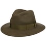 Chapeau en Laine Piemonte Traveller by Borsalino olive foncé