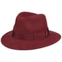 Chapeau en Laine Piemonte Traveller by Borsalino bordeaux-moucheté