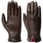 Gants pour Femme Perforated Nappa by Caridei marron foncé