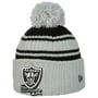 Bonnet Beanie NFL 22 SPRTKNT Raiders by New Era noir