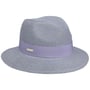 Chapeau en Paille Vandia Traveller by Seeberger parme