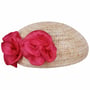 Béret en Paille de Papier by Seeberger pink