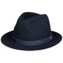 Chapeau en Laine Malcon Player by Stetson bleu foncé