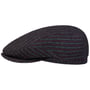 Casquette Woolen Stripe Driver by Stetson bleu foncé