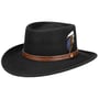 Chapeau en Laine Petersham Gambler by Stetson noir